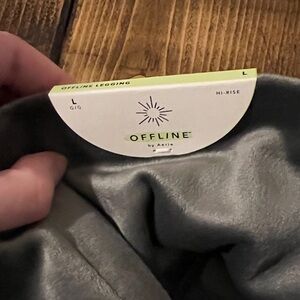 Aerie Gray Hi-Rise Velour Leggings